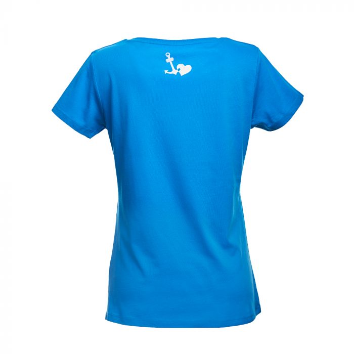 Damen T-Shirt „Hafenbar"azur – Bild 2