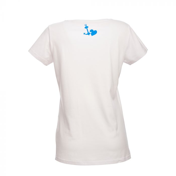 Damen T-Shirt „Hafenbar"weiß – Bild 2