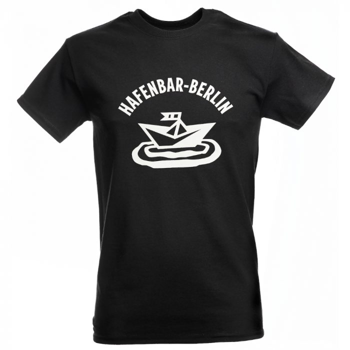 Herren T-Shirt „Hafenbar" schwarz