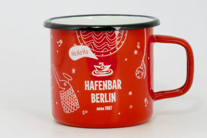 Weihnachtsbecher Emaille Hafenbar