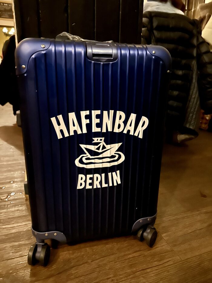 Hafenbar Koffer Trolley Handgepäck - Holz